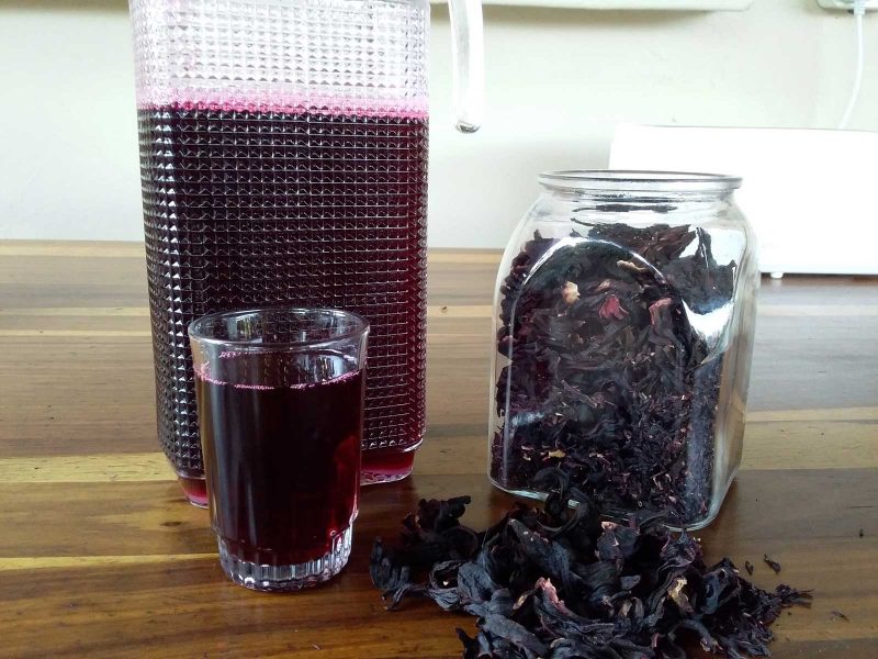 homemade hibiscus juice